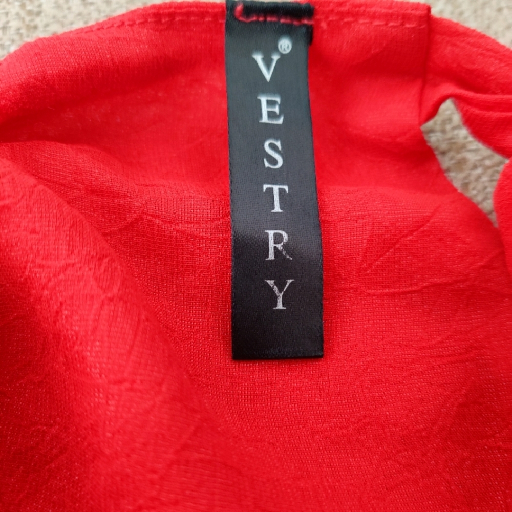 Red padded backless top - Picture 4 of 5